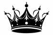 © Trendy CraftSVG  - Crown  silhouette, silhouette of crown vector icon, Simple crown symbol collection. Royal crown black silhouette