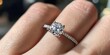 © Brian - diamond engagement ring on hand -