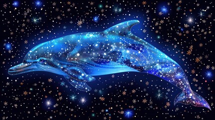 Canvas Print - Dolphin Galaxy.