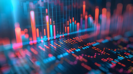 A business graph or chart showing stock market or forex trading trends, suitable for financial