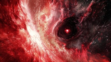 Wall Mural - black hole in space