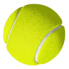 tennis ball isolated on white