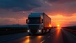 Fuel Truck Transporting at Refinery: On-The-Road Delivery