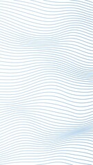 Wall Mural - Wavy blue lines loop pattern motion vertical background.