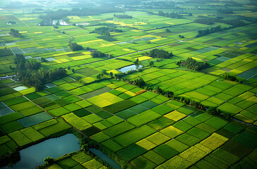 Wall Mural - green field