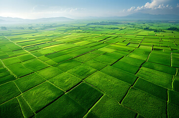 Wall Mural - green field