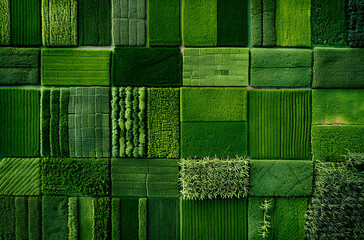 Canvas Print - green field