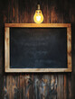 © alfa27 - A wooden frame with a blackboard inside