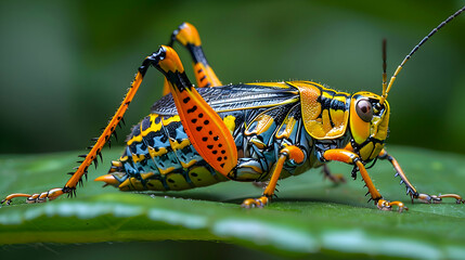 Amazon Treehopper resting on a leaf, its unique body shape and colors