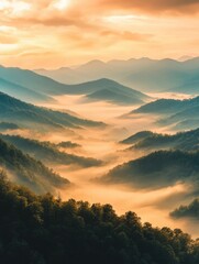 Canvas Print - Mountain Valley Landscape