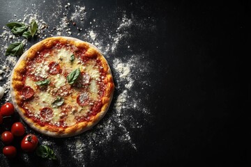 Sticker - Pizza with cheese and tomatoes