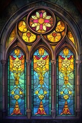 Canvas Print - Church Stained Glass Window