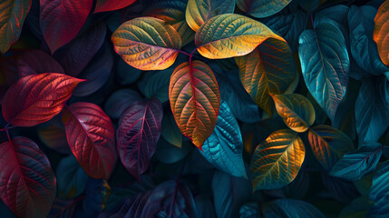 Poster - Botanical leaves painting Style