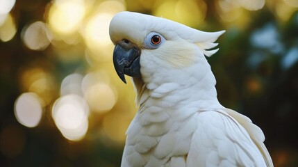 Poster - White Cockatoo with a Yellow Crest