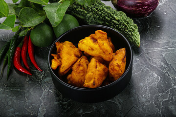 Sticker - Indian cuisine - paneer pakora cheese