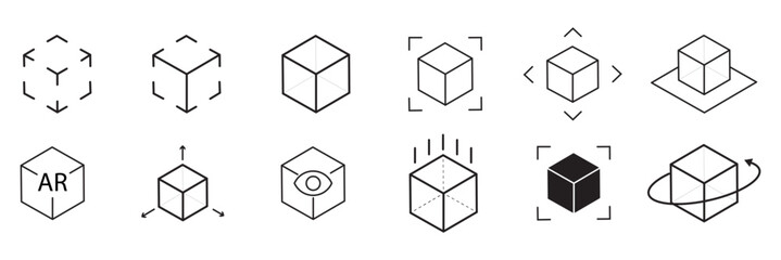 set of ar icon. Augmented Reality Icon