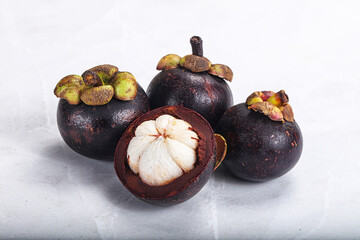 Sticker - Sweet ripe juicy tropical Mangosteen