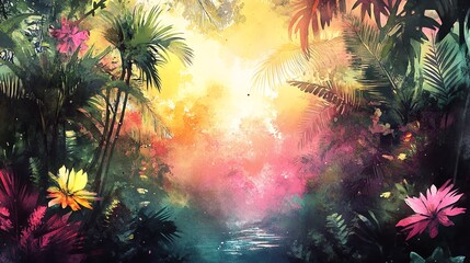 Poster - Tropical Sunset