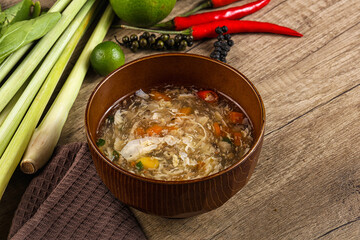 Poster - Asian gourmet crab soup with spices