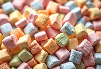 colorful marshmallows candy background