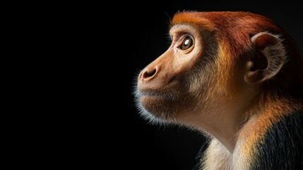 Sticker - Close-up Portrait of a Red-shanked Douc Langur