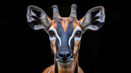 Sticker - A Striking Portrait of a Sitatunga