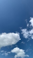 Wall Mural - natural view..the beauty of the sky and white clouds.