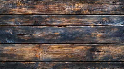 Wall Mural - Rustic Wooden Texture: A close-up shot of weathered wooden planks, showcasing the rich hues and natural imperfections of reclaimed wood. 