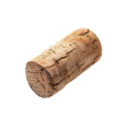 wine cork on white background