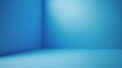 © CLOVER BACKGROUND - Blue Minimalist Corner Background: A clean, modern backdrop of a serene blue corner with soft lighting, perfect for product displays or minimalist design projects.