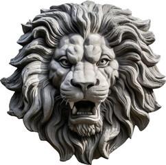 Stone lion sculpture