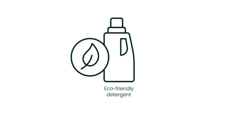 Wall Mural - Eco-Friendly Detergent Vector Icon for Natural Cleaning Products