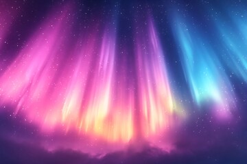 Wall Mural - Aurora Borealis of Unseen Frequencies aurora borealis made of light in frequencies beyond human vision creating colors that are indescribable