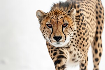 Wall Mural - Cheetah Portrait in the Snow