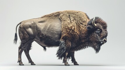 Canvas Print - Bison Portrait - Majestic Strength