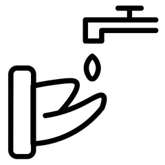 Sticker - Wash Water Wudhu Line Icon