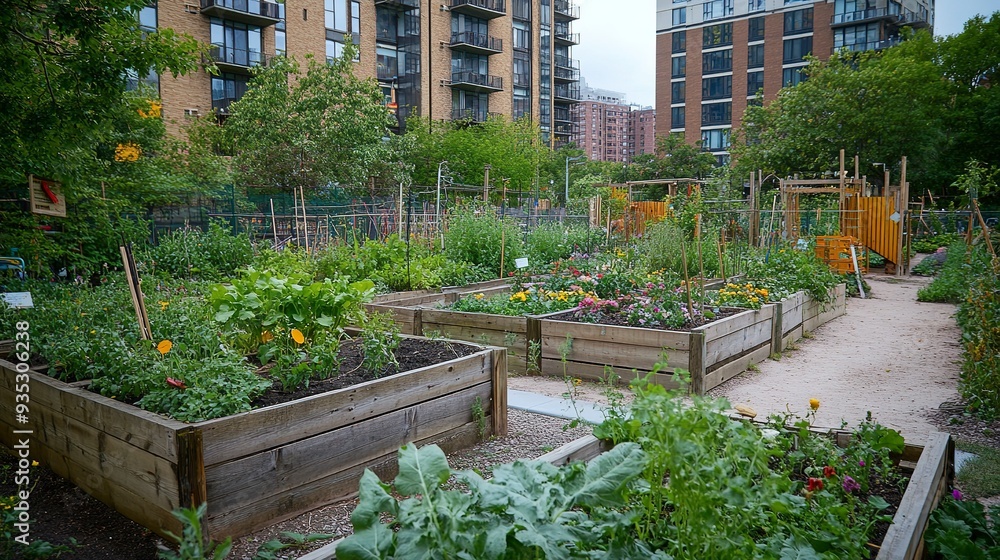 Community Gardens, Photos of urban community gardens and green ...