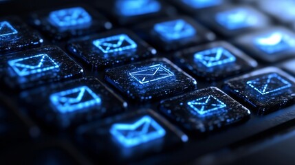 Futuristic Email Keyboard