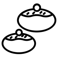 Sticker - Sweet Donut Food Line Icon