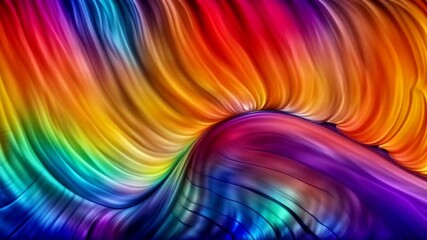 Wall Mural - abstract colorful wavy background with swirling rainbow pattern, flowing lines, blurry floated wave,