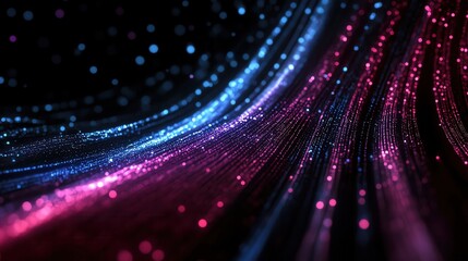 expanding cloud network, end-to-end data flow visualized with glowing, scalable pathways