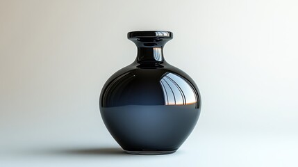 Black perfume bottle mockup on a white background   212 glass, bottle, vase, container, flask, liquid, drink, object, perfume, water, decoration, ceramics, art, design, chemical, wine, transparent, la