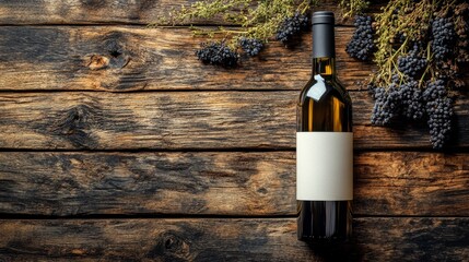 White wine bottle mockup on a rustic wood texture   7 wine, bottle, alcohol, isolated, drink, red, glass, beverage, white, label, object, blank, liquid, celebration, champagne, wine bottle, full, red 