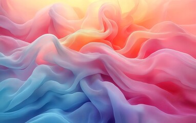 Sticker - Create a soft pastel gradient background that tran  337 texture, pink, silk, light, design, backgrounds, wave, backdrop, smoke, illustration, soft, wallpaper, fabric, color, swirl, satin, pattern, art