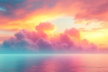 Wall Mural - Create a soft pastel gradient background that tran  406 sky, sunset, sunrise, sun, cloud, nature, clouds, light, blue, orange, abstract, sunlight, dusk, beautiful, landscape, red, heaven, evening, sum