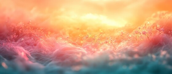 Wall Mural - Create a soft pastel gradient background that tran  425 sky, sunset, clouds, sun, cloud, sunrise, nature, orange, cloudscape, abstract, red, beautiful, dusk, light, fire, sunlight, blue, yellow, color