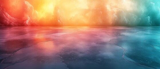 Wall Mural - Create a soft pastel gradient background that tran  424 sea, sky, water, ocean, sun, sunset, nature, clouds, cloud, landscape, sunrise, horizon, wave, reflection, light, abstract, blue, beach, beautif