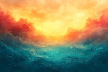 Wall Mural - Create a soft pastel gradient background that tran  442 sky, sunset, cloud, sun, clouds, sunrise, nature, cloudscape, red, orange, dusk, light, abstract, beautiful, color, sunlight, blue, summer, dram