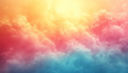 Wall Mural - Create a soft pastel gradient background that tran  447 sky, cloud, clouds, watercolor, fire, color, texture, grunge, sun, smoke, orange, art, paint, light, pastel, wallpaper, illustration, blue, wate