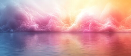 Create a soft pastel gradient background that tran  573 sky, sea, water, blue, ocean, clouds, sun, cloud, nature, landscape, abstract, horizon, light, summer, day, reflection, white, weather, heaven, 